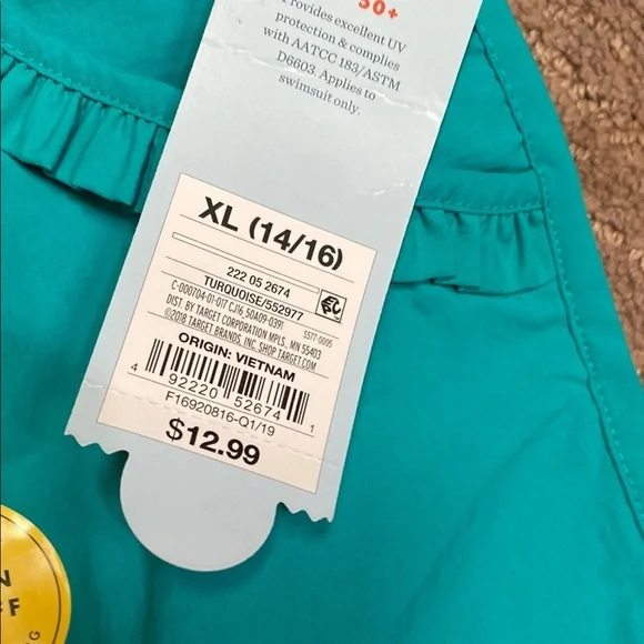 Size 14/16 Teal Blue Swim Athletic Shorts Drawstring Waistband Bundle - Picture 6 of 7